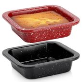 Forma do pieczenia granitowa 12x12 cm 2 szt.