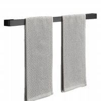 wieszak łazienkowy uchwyt ścienny do łazienki na ręczniki loft czarny 60cm