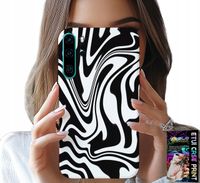 ETUI DO HUAWEI P30 PRO - CZARNO BIAŁA ABSTRAKCJA + FOLIA HYDR