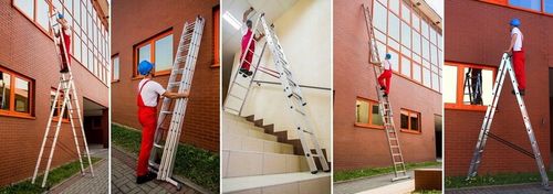 DRABINA ALUMINIOWA 3x10 HIGHER na schody + GRATIS na Arena.pl