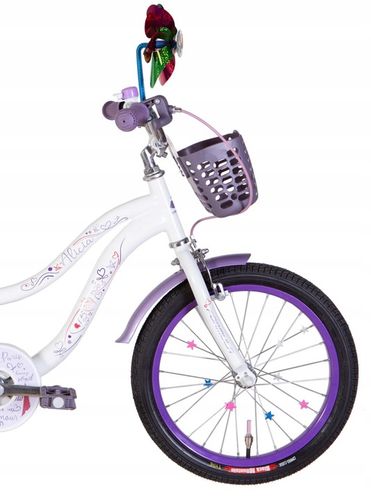 Rower dziecięcy Formula ALICIA koło 18 "+ GRATIS KOSZ I FOTELIK DLA LALEK na Arena.pl