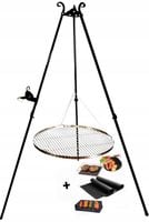 GRILL TRÓJNÓG Ruszt Palenisko Ogrodowy Wiszący Ogniskowy Ognisko Duży 70cm