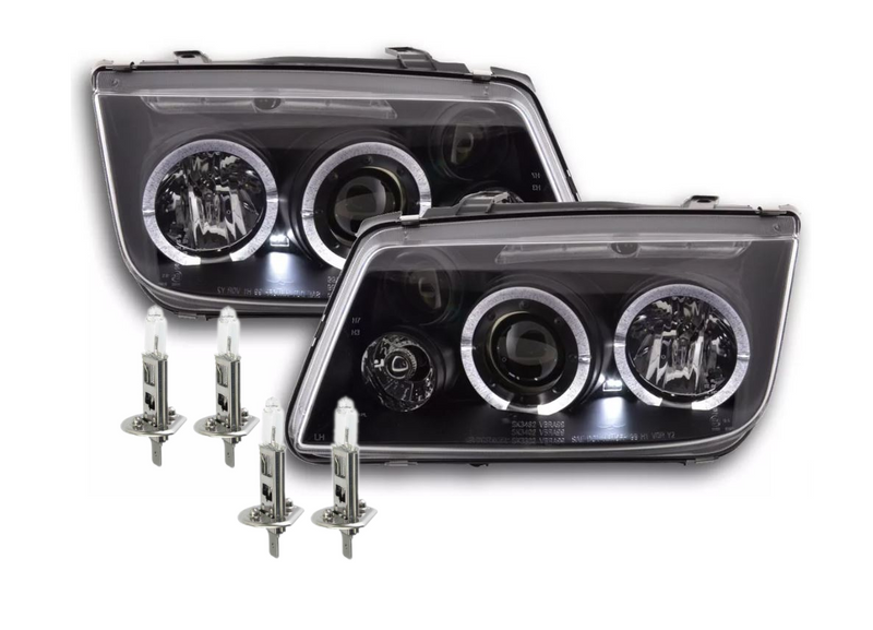 Lampy Reflektory Do VW BORA OD 1998 DO 2005 ROKU Soczewki LED H1 GRATIS zdjęcie 1