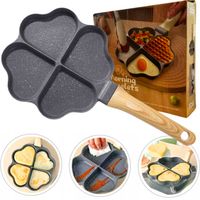 Patelnia Do Jajek I Placków 36 cm Non-Stick 4 Serca (Nieprzywierająca)