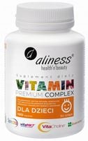 Aliness Premium Vitamin Complex Dzieci ADEK Multiwitamina Odporność Kości
