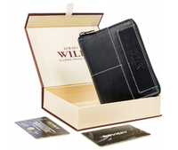 duży, skórzany portfel w orientacji pionowej z systemem rfid — always wild