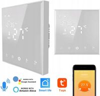 TERMOSTAT DOPUSZKOWY NAŚCIENNY POKOJOWY EKRAN DOTYKOWY LED WiFi TUYA TERSCW