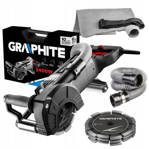 GRAPHITE BRUZDOWNICA 2400W TARCZA 150x22.2mm + OSPRZĘT 59G371 CIĘCIE 43mm na Arena.pl