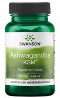 Suplement diety Swanson Ashwagandha KSM-66 250 mg kapsułki 60 szt
