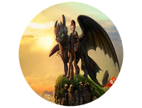 Opłatek na tort Jak wytresować Smoka