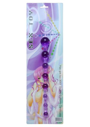 Plug/kulki-Jelly Anal 10 Beads Purple na Arena.pl