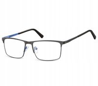 Okulary Nerd prostokątne Zerówki Korekcyjne Męskie