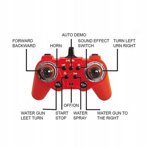 WÓZ STRAŻACKI NA WODĘ STRAŻ POŻARNA Zdalnie Sterowany AKUMULATOREK METAL na Arena.pl