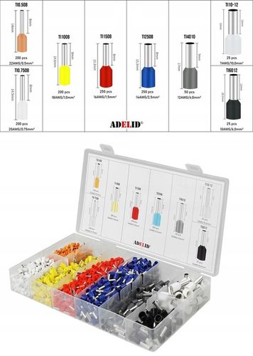 PRASKA ZACISKARKA DO TULEJEK KONEKTORÓW KOŃCÓWEK 0.25-10mm² 1300 szt. na Arena.pl