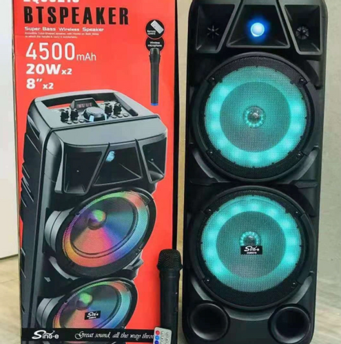 M1 ZQS-8210 / Głośnik Bluetooth Bezprzewodowy Boombox Karaoke światło LED i moduł FM na Arena.pl
