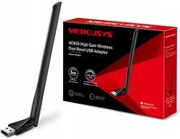 Karta sieciowa WIFI USB TP-LINK Adapter AC650 + ANTENA 5GHz Zewnetrzna DUAL