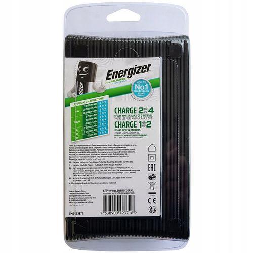 Ładowarka Energizer Universal R3 R6 R14 R20 9V + 2x Akumulatorki C 2500mAh na Arena.pl