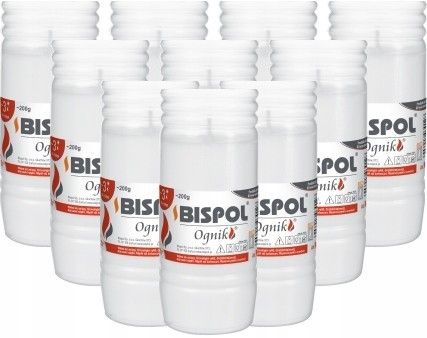 BISPOL WKŁAD PARAFINOWY 14,5 CM DO ZNICZY 72H 24 SZT. na Arena.pl