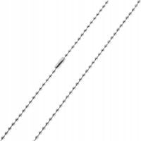 Łańcuszek męski kulkowy srebrny stal chirurgiczna 60cm BLINGART