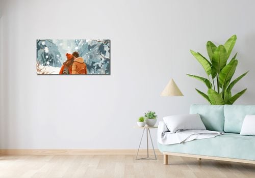 Obraz 90x40cm Razem w Śniegu na Arena.pl