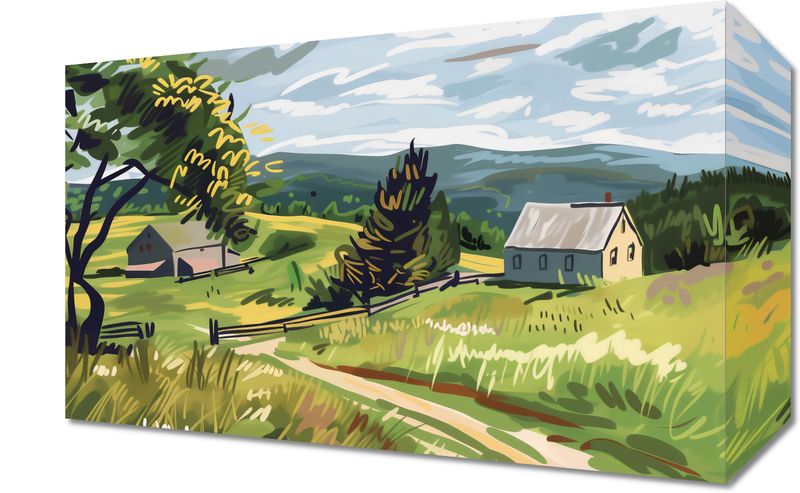 Obraz 30x20cm Bujna Wieś zdjęcie 1