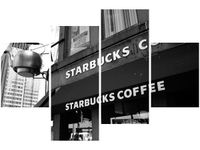 140CM 70 OBRAZ STARBUCKS MITH HUANG ŚCIENNY