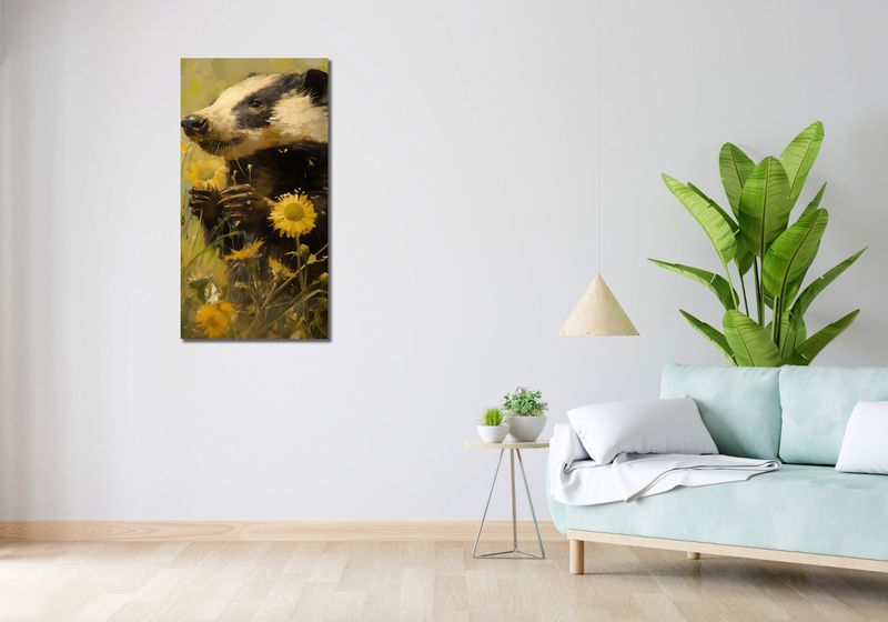 Obraz 50x100cm Łąka w Oczach Borsuka zdjęcie 2