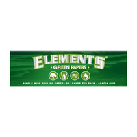 bibułki elements green single wide