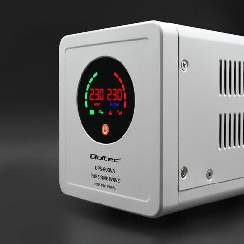 ZASILACZ UPS QOLTEC 800VA SINUS 12V 230V AVR LED na Arena.pl