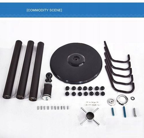 WIESZAK stojący STOJAK na ubrania STABILNY podłoga CZARNY na Arena.pl