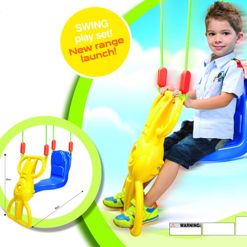 Huśtawka dla dzieci z podnóżkiem i uchwytem na Arena.pl