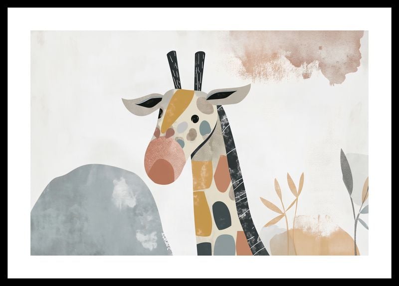 Plakat 45x30cm Żyrafa Bambino zdjęcie 3