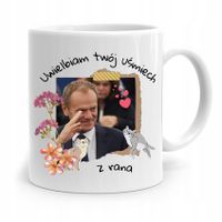 Kubek Donald Tusk Po Platforma Uśmiech Z Rana Z Nadrukiem Ze Zdjęciem
