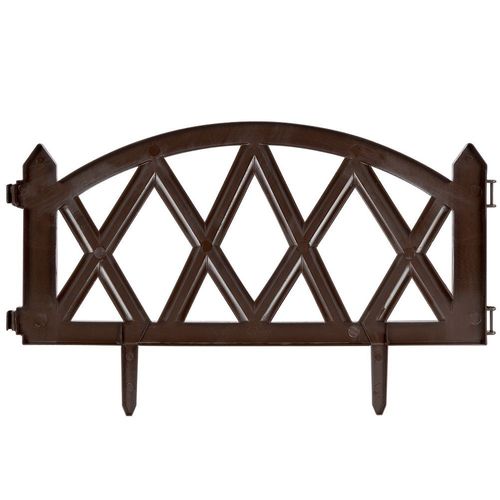 Płotek ogrodowy brązowy 50x30 cm 6 szt. na Arena.pl