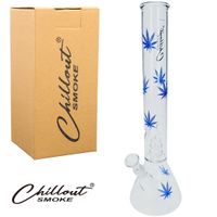 Bongo szklane Chillout Smoke Listki Marihuany 45 cm Perkolator Fajka Wodna