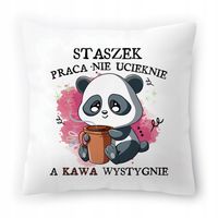 Poduszka Dla Staszka Na Urodziny Ze Zdjęciem Na Prezent Biała 40X40 Cm