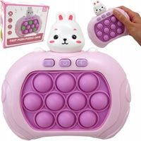 GRA ZRĘCZNOŚCIOWA KONSOLA popit POP IT ELEKTRYCZNA antystresowa KRÓLIK