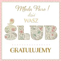 Karnet Kwd Z Bilecikiem Hs Ślub Pattern