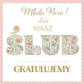 Karnet Kwd Z Bilecikiem Hs Ślub Pattern