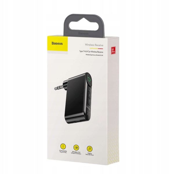 ODBIORNIK ADAPTER BLUETOOTH BASEUS Qiyin 5.0 mini jack 3.5mm AUX zdjęcie 1