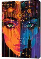 Obraz 60x90cm Cyfrowa Psyche