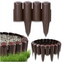 PALISADA OGRODOWA WYSOKA - 240 cm Obrzeże Ogrodowe Trawnikowe Brąz SOLIDNA