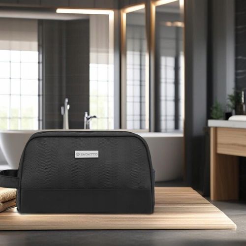 Kosmetyczka Podróżna Organizer na kosmetyki Saszetka czarny jodełka na Arena.pl