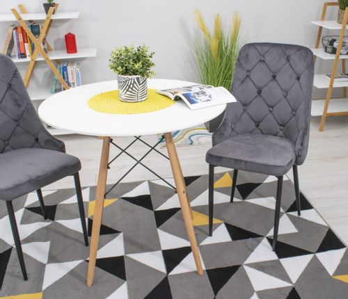 Krzesło CAPRI - szare x 4 na Arena.pl