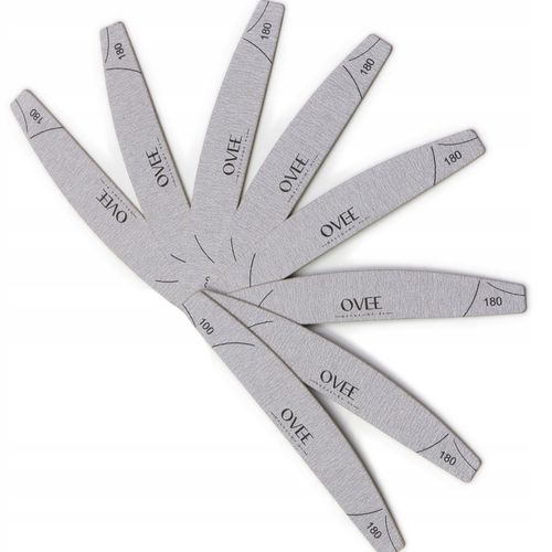 PILNIKI 100/180 pilniczki mocne do piłowania PAZNOKCI SLIM Ovee 50 sztuk na Arena.pl