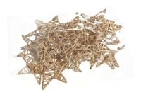 gwiazda lata oval star 8cm  20szt.  susz beżowy | i1008