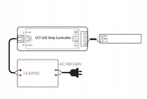 Taśma LED Neon COB 24V 1m 608/m CCT 2700-6500K BIAŁA CIEPŁA NEUTRALNA na Arena.pl
