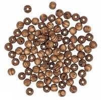 KORALIKI DREWNIANE KULKI SOSNOWE 10MM 100SZT CIEMNE GRKO-130 DP CRAFT