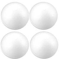 KULA KULE BOMBKI STYROPIANOWE DO DEKOROWANIA ŚWIĘTA DECOUPAGE 8CM 4SZT/KPL