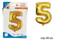 BALONY FOLIOWE CYFERKI BALON FOLIOWY CYFRA 5 80CM